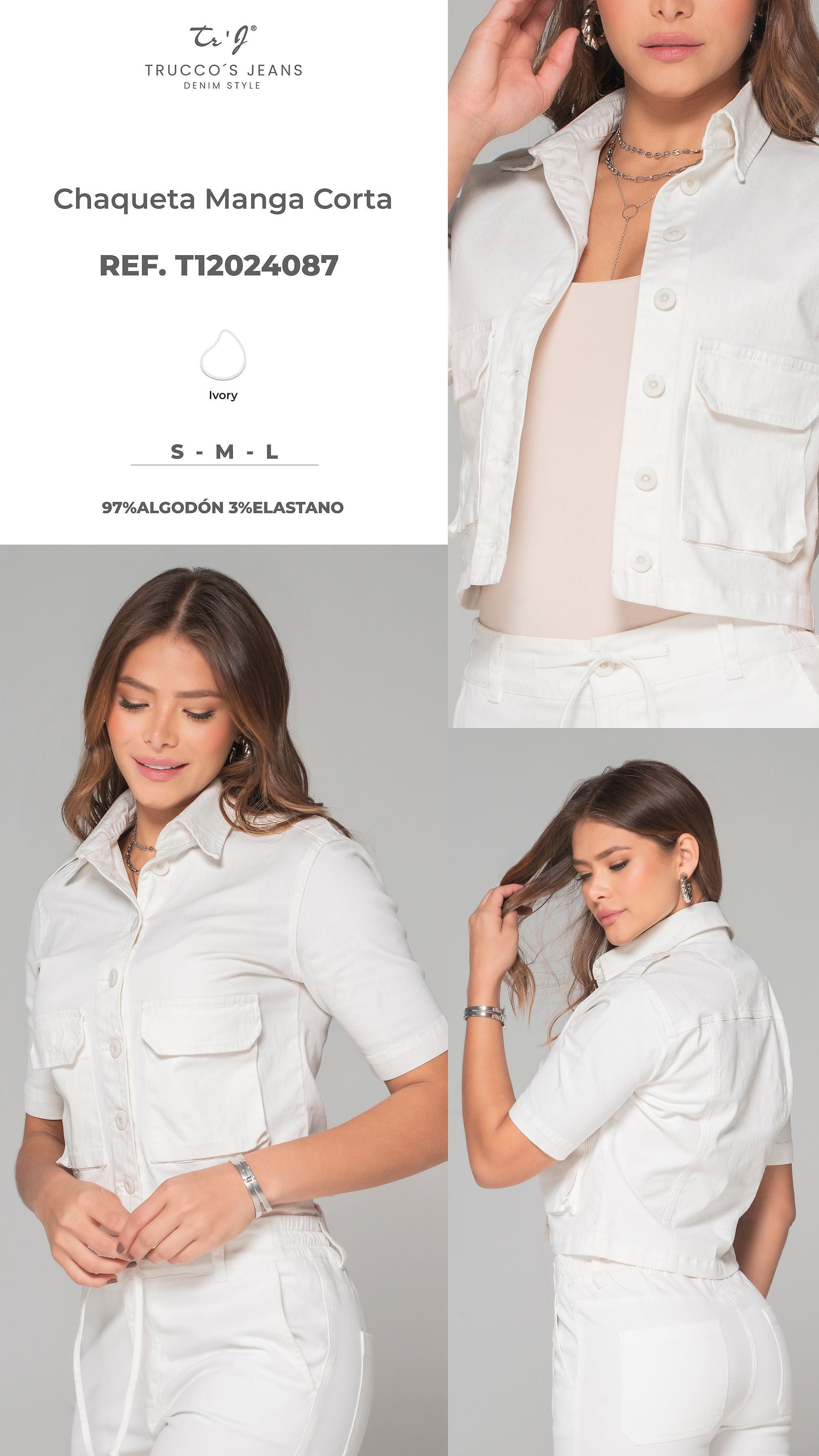 Chaqueta Manga Corta